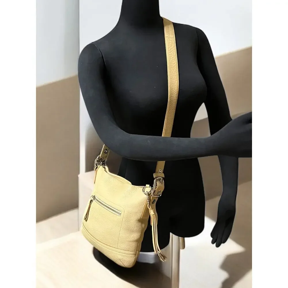 Vintage Coach 1427 Pebble Leather Slim Duffle Bag